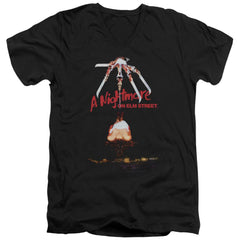 A Nightmare On Elm Street Alternate Poster Men's 30/1 Cotton Slim V-Neck T-Shirt