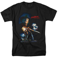 A Nightmare On Elm Street Elm Street Poster Men's 18/1 Cotton Short-Sleeve T-Shirt