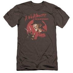 A Nightmare On Elm Street Freddy Circle Men's Ultra-Soft 30/1 Cotton Slim Short-Sleeve T-Shirt