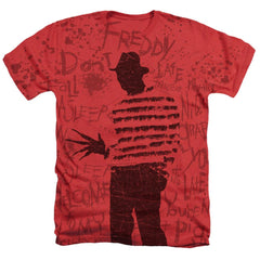 A Nightmare On Elm Street Nightmares Men's 30/1 Cotton Poly SS Heather T