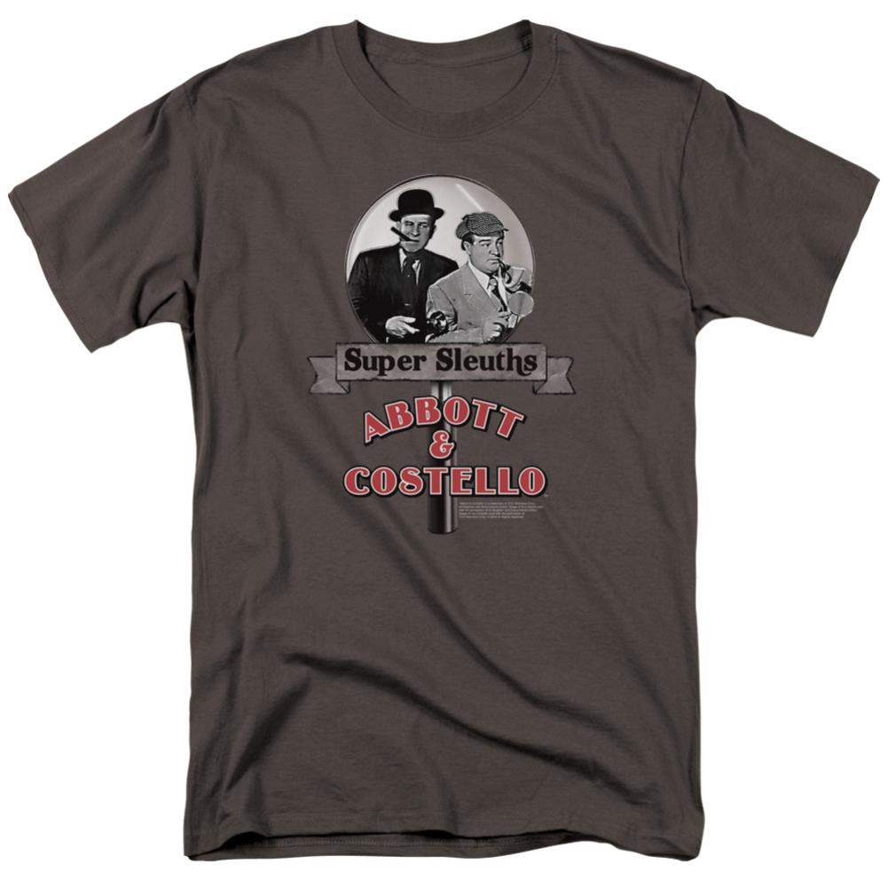 Abbott And Costello Super Sleuths Men's 18/1 Cotton Short-Sleeve T-Shirt