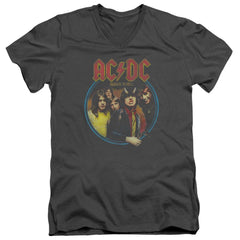 AC/DC Highway To Hell Men's 30/1 Cotton Slim V-Neck T-Shirt