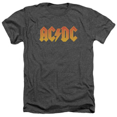 AC/DC Logo Men's 30/1 Heather 60 40 Poly Short-Sleeve T-Shirt