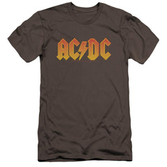 AC/DC Logo Men's Ultra-Soft 30/1 Cotton Slim Short-Sleeve T-Shirt