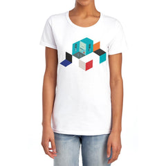 Adventure Time Bmo Blocks Women's 18/1 Cotton Short-Sleeve T-Shirt