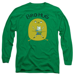 Adventure Time Bro Hug Men's 18/1 Cotton Long-Sleeve T-Shirt