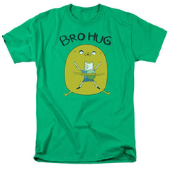 Adventure Time Bro Hug Men's 18/1 Cotton Short-Sleeve T-Shirt