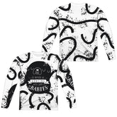 Adventure Time Dancing With Babies (Front/Back Print) Men's Regular Fit Polyester Long-Sleeve T-Shirt