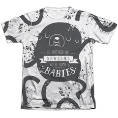Adventure Time Dancing With Babies Men's Regular Fit Poly Cotton Short-Sleeve T-Shirt