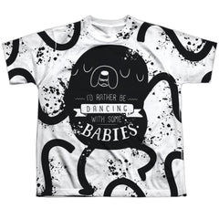 Adventure Time Dancing With Babies Youth Regular Fit Poly Short-Sleeve T-Shirt