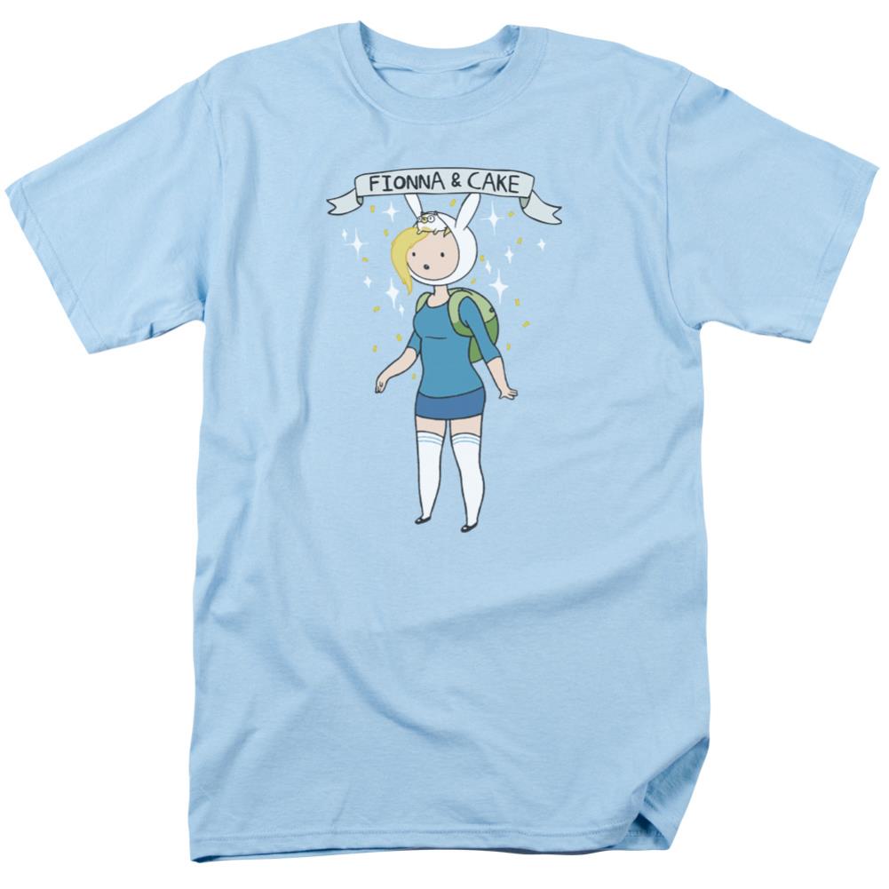 Adventure Time Fionna & Cake Men's 18/1 Cotton Short-Sleeve T-Shirt