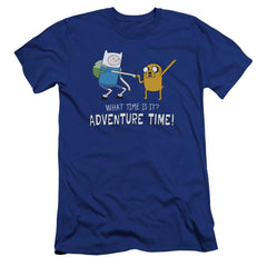 Adventure Time Fist Bump Men's Ultra-Soft 30/1 Cotton Slim Short-Sleeve T-Shirt