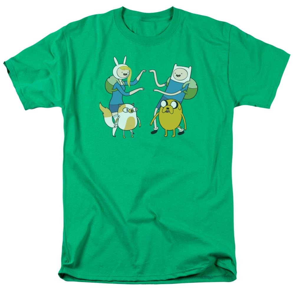 Adventure Time Meet Up Men's 18/1 Cotton Short-Sleeve T-Shirt