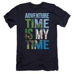 Adventure Time My Time Men's Ultra-Soft 30/1 Cotton Slim Short-Sleeve T-Shirt