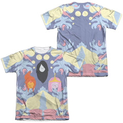 Adventure Time Pb, Fp & Marceline (Front/Back Print) Men's Regular Fit Poly Cotton Short-Sleeve T-Shirt
