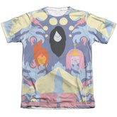 Adventure Time Pb, Fp & Marceline Men's Regular Fit Poly Cotton Short-Sleeve T-Shirt