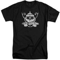 Adventure Time Skull Face Men's 18/1 Tall Cotton Short-Sleeve T-Shirt
