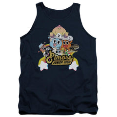 Amazing World Of Gumball Elmore Junior High Men's 18/1 Cotton Tank Top