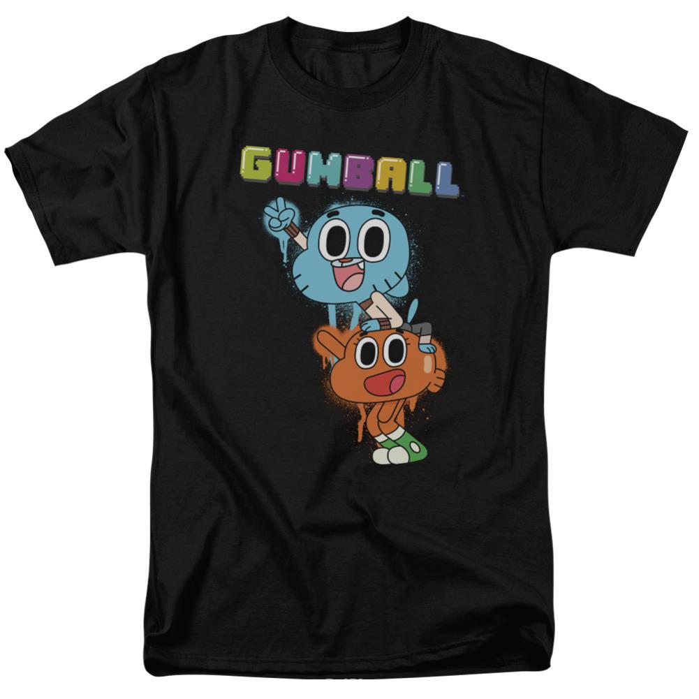 Amazing World Of Gumball Gumball Spray Men's 18/1 Cotton Short-Sleeve T-Shirt