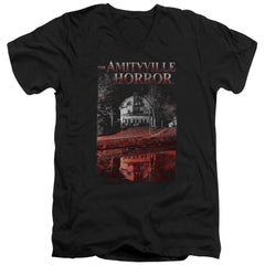 Amityville Horror Cold Blood Men's 30/1 Cotton Slim V-Neck T-Shirt