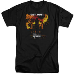 Amityville Horror Get Out Men's 18/1 Tall Cotton Short-Sleeve T-Shirt