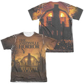 Amityville Horror House (Front/Back Print) Men's Regular Fit Poly Cotton Short-Sleeve T-Shirt