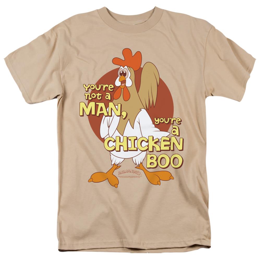 Animaniacs Chicken Boo Men's 18/1 Cotton Short-Sleeve T-Shirt