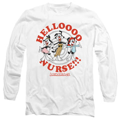 Animaniacs Hello Nurse Men's 18/1 Cotton Long-Sleeve T-Shirt