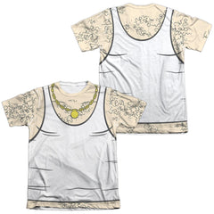 Aqua Teen Hunger Force Carl Costume (Front/Back Print) Men's Regular Fit Poly Cotton Short-Sleeve T-Shirt