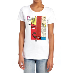 Aqua Teen Hunger Force Group Tiles Women's 18/1 Cotton Short-Sleeve T-Shirt