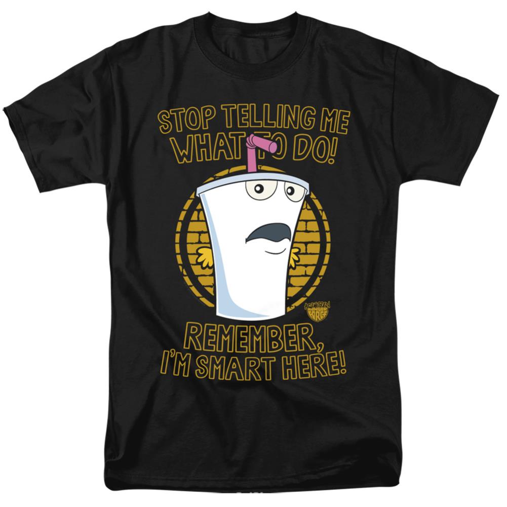 Aqua Teen Hunger Force Stop Men's 18/1 Cotton Short-Sleeve T-Shirt