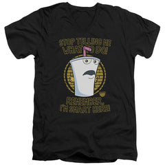 Aqua Teen Hunger Force Stop Men's 30/1 Cotton Slim V-Neck T-Shirt