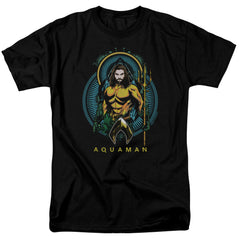 Aquaman Movie Aqua Nouveau Men's 18/1 Cotton Short-Sleeve T-Shirt