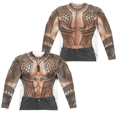 Aquaman Movie Aquaman Tattoos Men's Regular Fit Polyester Long-Sleeve T-Shirt