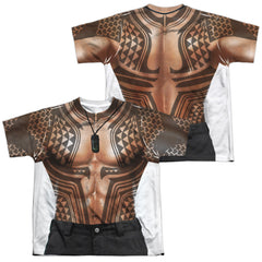 Aquaman Movie Aquaman Tattoos Youth Regular Fit Poly Short-Sleeve T-Shirt