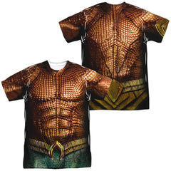 Aquaman Movie Aquaman Uniform Men's Regular Fit Polyester Short-Sleeve T-Shirt