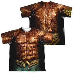 Aquaman Movie Aquaman Uniform Youth Regular Fit Poly Short-Sleeve T-Shirt