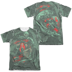 Aquaman Movie Good And Evil Men's Regular Fit Poly Cotton Short-Sleeve T-Shirt