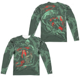 Aquaman Movie Good And Evil Men's Regular Fit Polyester Long-Sleeve T-Shirt