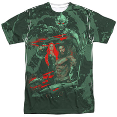 Aquaman Movie Good And Evil Men's Regular Fit Polyester Short-Sleeve T-Shirt