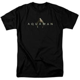 Aquaman Movie Logo Men's 18/1 Cotton Short-Sleeve T-Shirt