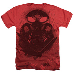 Aquaman Movie Mantan Splash Men's 30/1 Cotton Poly SS Heather T