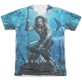 Aquaman Movie Poster Men's Regular Fit Poly Cotton Short-Sleeve T-Shirt