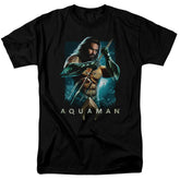Aquaman Movie Trident Men's 18/1 Cotton Short-Sleeve T-Shirt