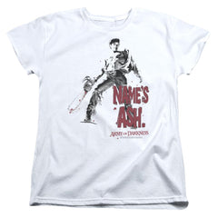 Army Of Darkness Names Ash Women's 18/1 Cotton Short-Sleeve T-Shirt