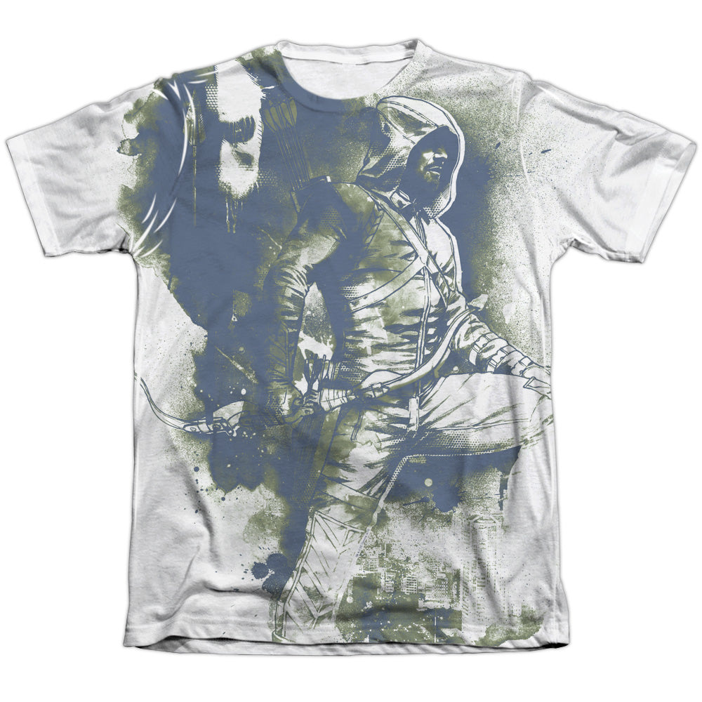 Arrow Spray Paint Men's Regular Fit Poly Cotton Short-Sleeve T-Shirt