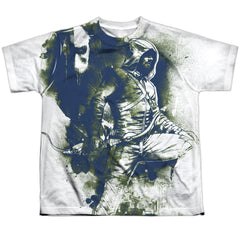 Arrow Spray Paint Youth Regular Fit Poly Short-Sleeve T-Shirt