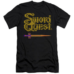 Atari 8 Bit Sword Men's Ultra-Soft 30/1 Cotton Slim Short-Sleeve T-Shirt