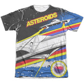 Atari Asteroids Arcade Men's Regular Fit Poly Cotton Short-Sleeve T-Shirt