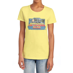 Atari Asteroids Deluxe Women's 18/1 Cotton Short-Sleeve T-Shirt
